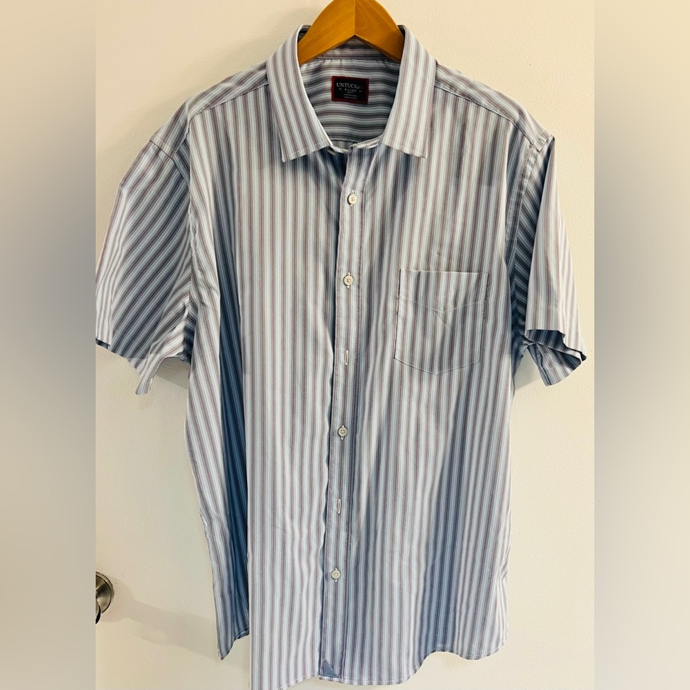 Untuck IT men’s XL stripe short sleeve